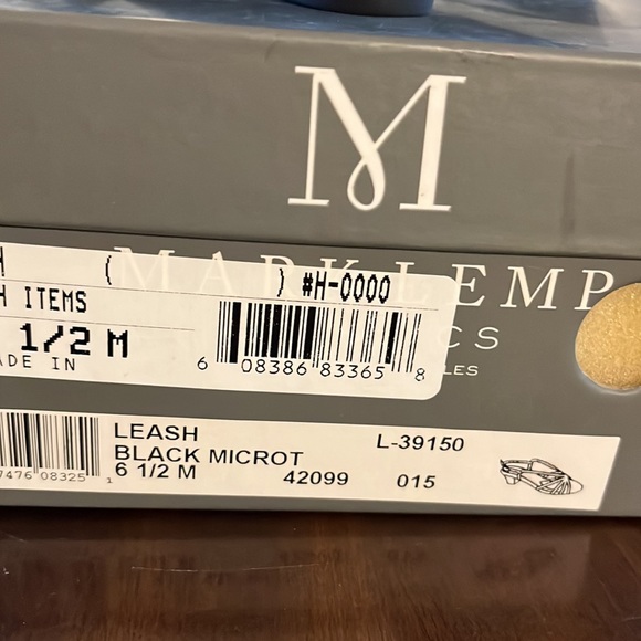 (#139)NWT ladies black heeled dress sandals by Mark & Lemp. Size 6 1/2 medium - Picture 7 of 9